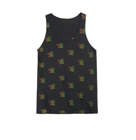 Lion Multi Repeat Tank - Black