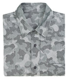 Camo Jacquard Button Down Shirt - Jungle