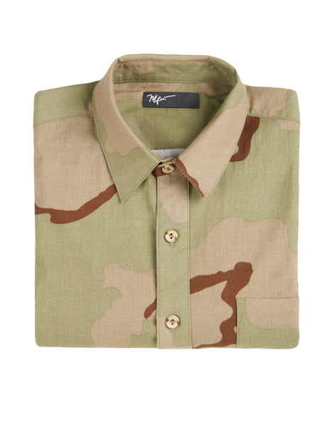 Slim Button Down - Camouflage