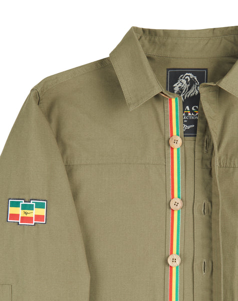 Signature Shirt Jacket - Green