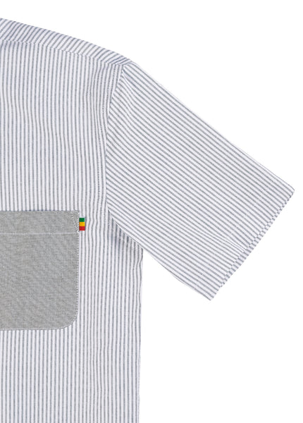 Short Sleeve Button Down - Oxford Stripe