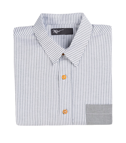 Short Sleeve Button Down - Oxford Stripe